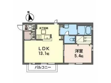 サンシャインSATO III(1LDK/1階)の間取り写真