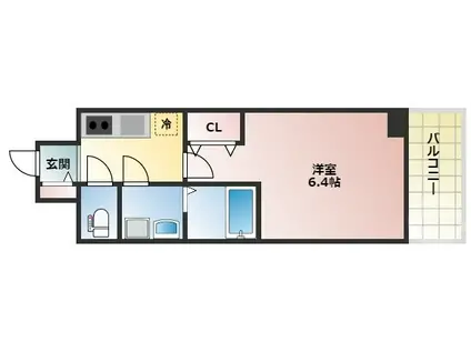 東三国NOAH(1K/10階)の間取り写真