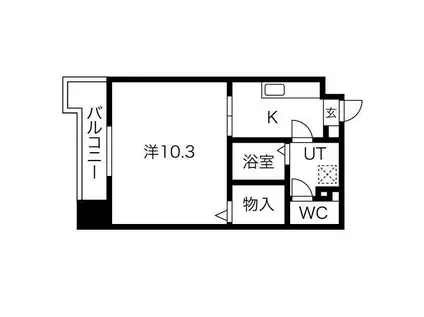 グレイス泉(1K/2階)の間取り写真