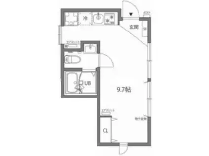 SETAGAYA VILLA(ワンルーム/1階)の間取り写真