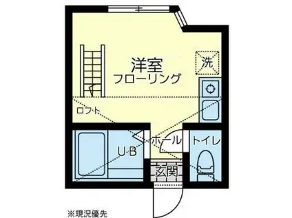ユナイト根岸ホセカレーラス(ワンルーム/2階)の間取り写真