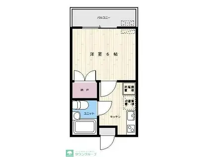 高坂第一コーポ(1K/1階)の間取り写真