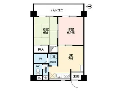 グランドステータス林グランドステータスハヤシ(2DK/4階)の間取り写真