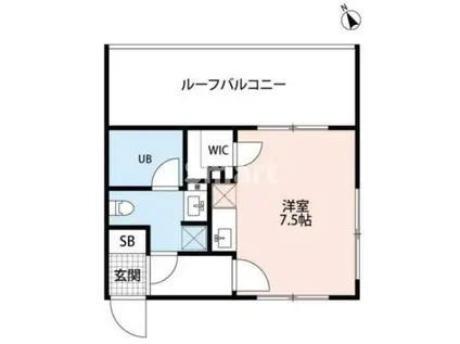 REGULUSI(ワンルーム/4階)の間取り写真