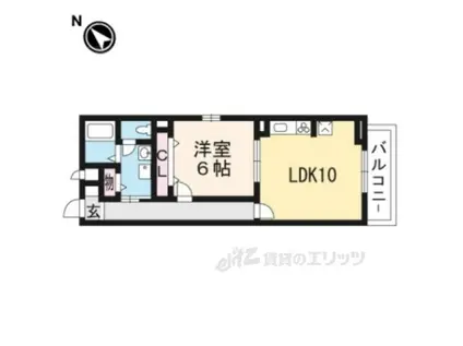 アルバ セレーノⅡ(1LDK/2階)の間取り写真