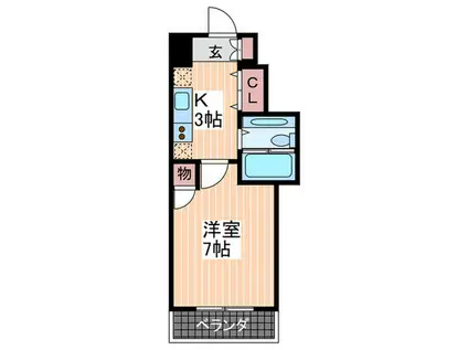 第3森下ビル(1K/2階)の間取り写真