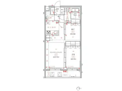 セジョリ板橋坂下II(1SLDK/4階)の間取り写真
