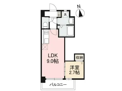 MAYFAIR中央町PREMIUM(1LDK/4階)の間取り写真