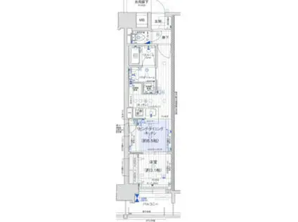 プレサンスロジェ上前津駅前 THE RESIDENCE(1LDK/4階)の間取り写真