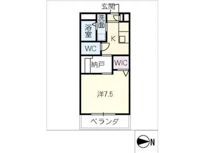 ロイヤルグランコート津(1SK/1階)の間取り写真