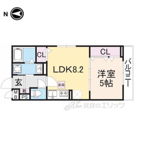 サギタリウス レオ2(1LDK/2階)の間取り写真