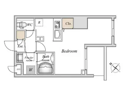 シティラックスツルミ(ワンルーム/6階)の間取り写真