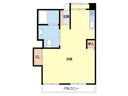 グレイスピア吹上(ワンルーム/3階)の間取り写真