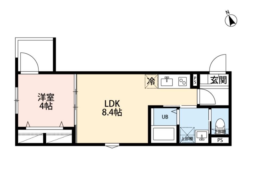 ROBOT HOME HOSHIGAOKA(1LDK/1階)の間取り写真