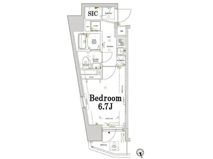 アクサス池袋本町(1K/5階)の間取り写真