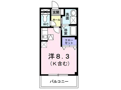 ソル・サリエンテB(3DK/2階)の間取り写真