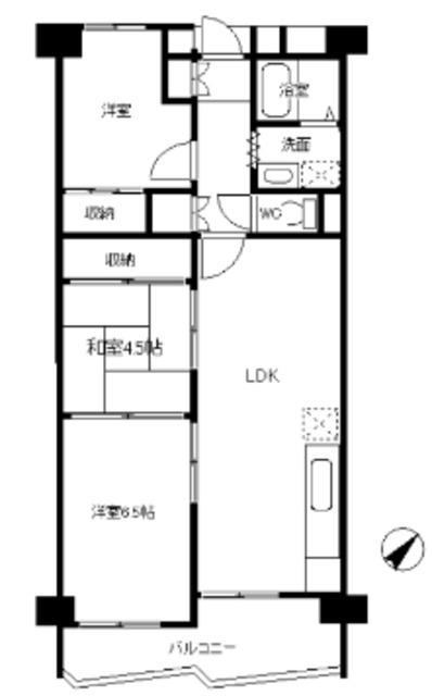 ストークマンション綾瀬(3LDK/6階)の間取り写真