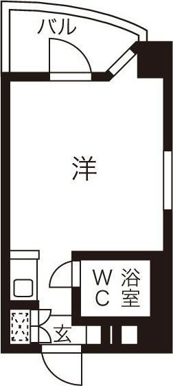 プレスイン篠原橋(1K/7階)の間取り写真