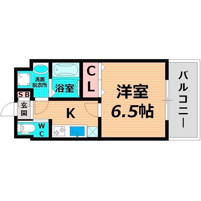 RITZ COURT(1K/2階)の間取り写真