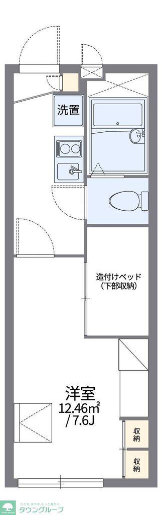 レオパレスフエキ(1K/2階)の間取り写真