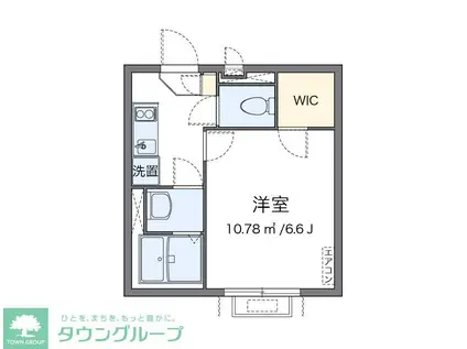 クレイノタイキョウ(1K/3階)の間取り写真