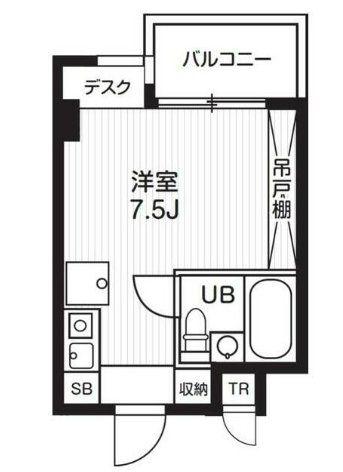 TS GARDEN都筑ふれあいの丘II(ワンルーム/5階)の間取り写真