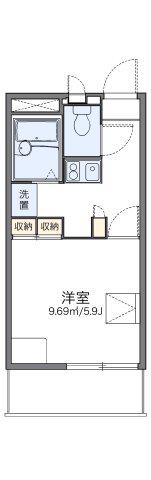 レオパレスふじ(1K/1階)の間取り写真