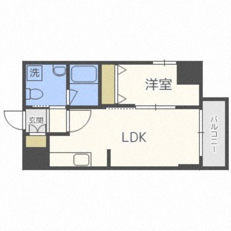 シティコート北一条(1LDK/10階)の間取り写真
