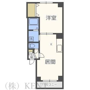 ストーンヒルN5(1LDK/2階)の間取り写真