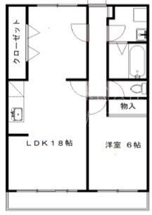アソルティ増楽町(1LDK/4階)の間取り写真