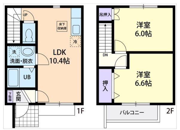 LE LIEN(2LDK/1階)の間取り写真