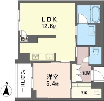 ラ メール コイワ(1LDK/2階)の間取り写真
