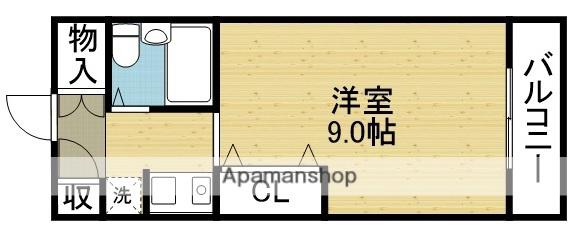メゾンあいわ(1K/3階)の間取り写真