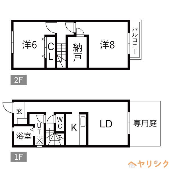 ウイン21(2LDK/1階)の間取り写真