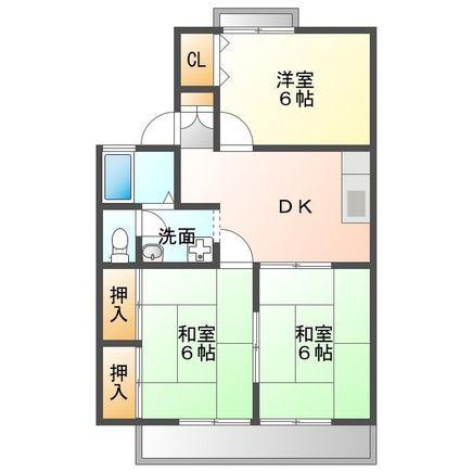グリーンヒルハイツA(3DK/1階)の間取り写真