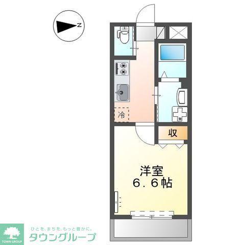 モリオンパレス(1K/3階)の間取り写真