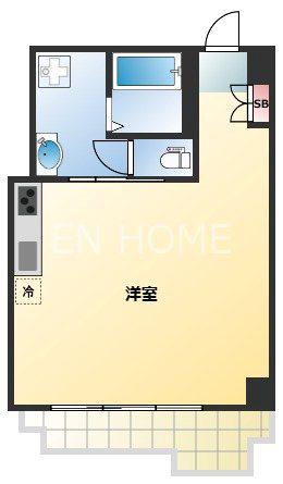 朝日プラザ高津III(ワンルーム/11階)の間取り写真
