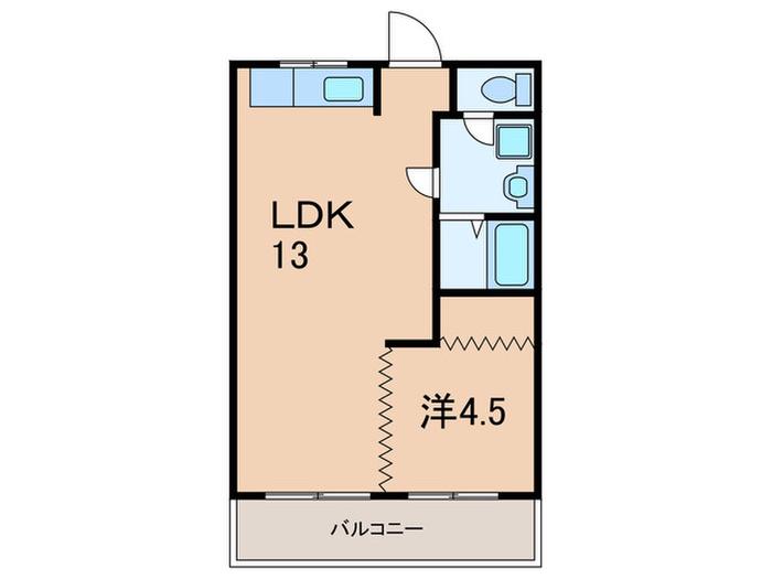 グリーンハイツ大和(1LDK/5階)の間取り写真