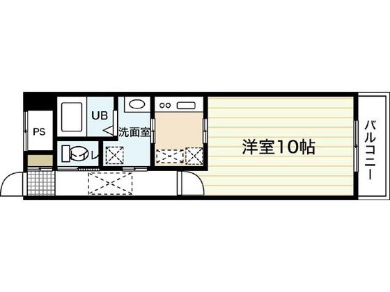 小町Fビル(1K/4階)の間取り写真