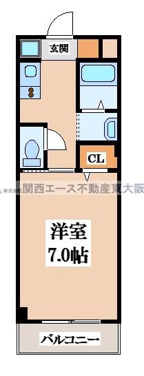 エパック昭和町(1K/3階)の間取り写真