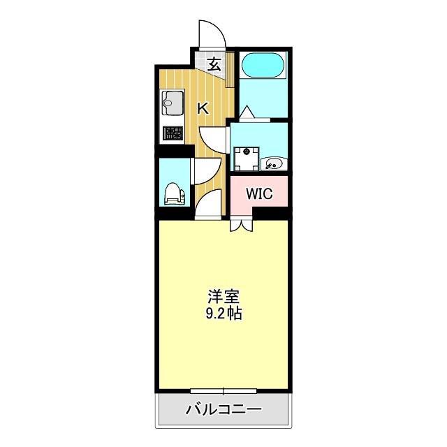 グランメールコート大宮町(1K/5階)の間取り写真