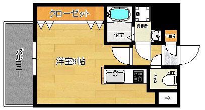 リファレンス東公園(ワンルーム/14階)の間取り写真