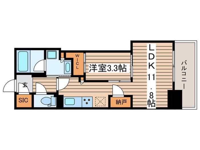 シティタワー丸の内(1LDK/5階)の間取り写真