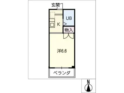 ROCKCHERRYMANSION(1K/4階)の間取り写真