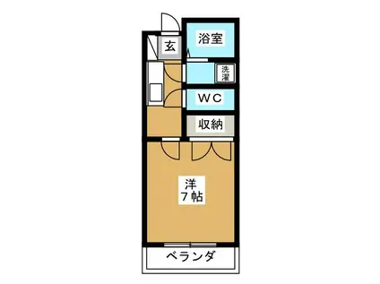 ロジェ高井戸弐番館(1K/3階)の間取り写真