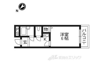 ベルシャンテ(1K/3階)の間取り写真