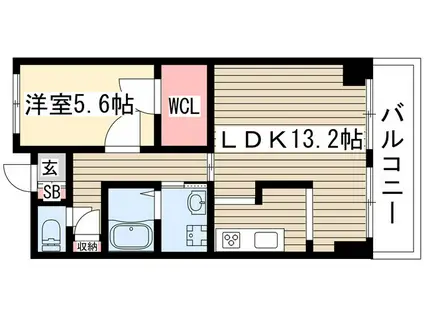 シャルマン高社(1LDK/3階)の間取り写真