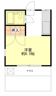メゾン小金井(ワンルーム/1階)の間取り写真