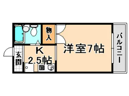 RENATUS伊丹(1K/4階)の間取り写真