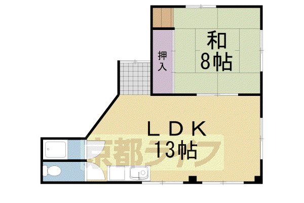 ラポーラクローデュ(1LDK/3階)の間取り写真